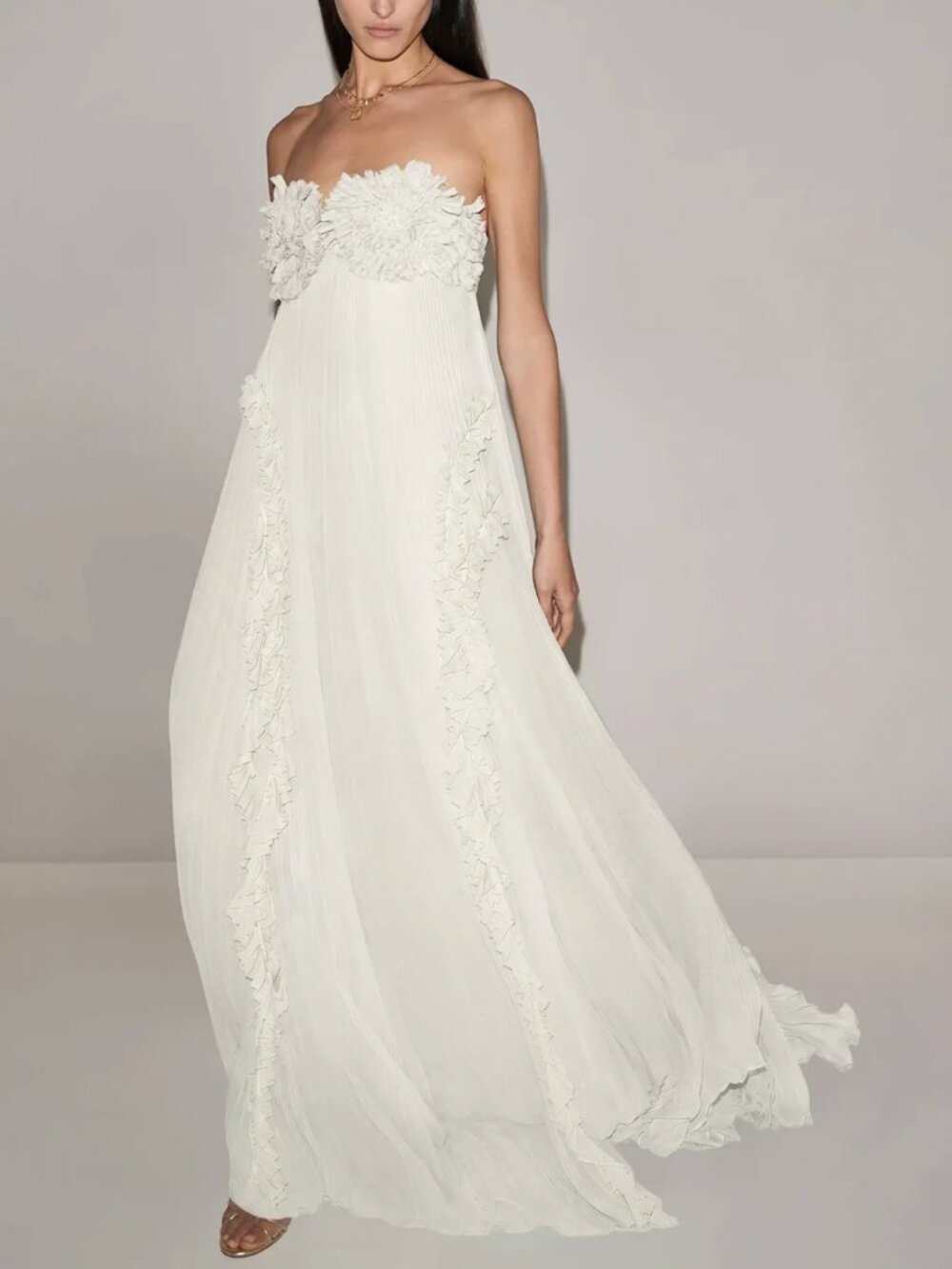 Alexis Odette Maxi Dress Gown - Ivory White Wedding Party Cocktail Event